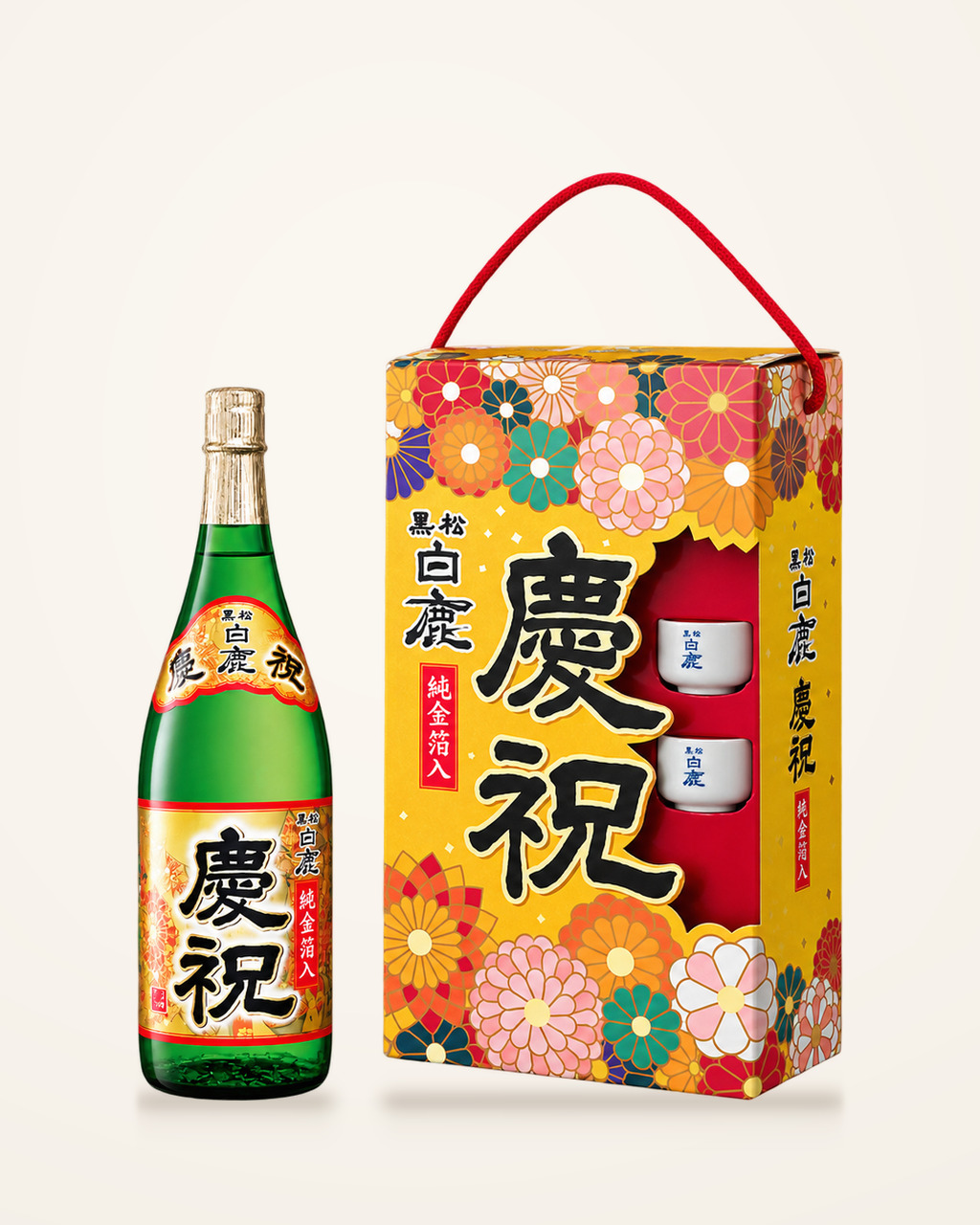 黑松白鹿慶祝金箔清酒禮盒 1800ml 商品圖片