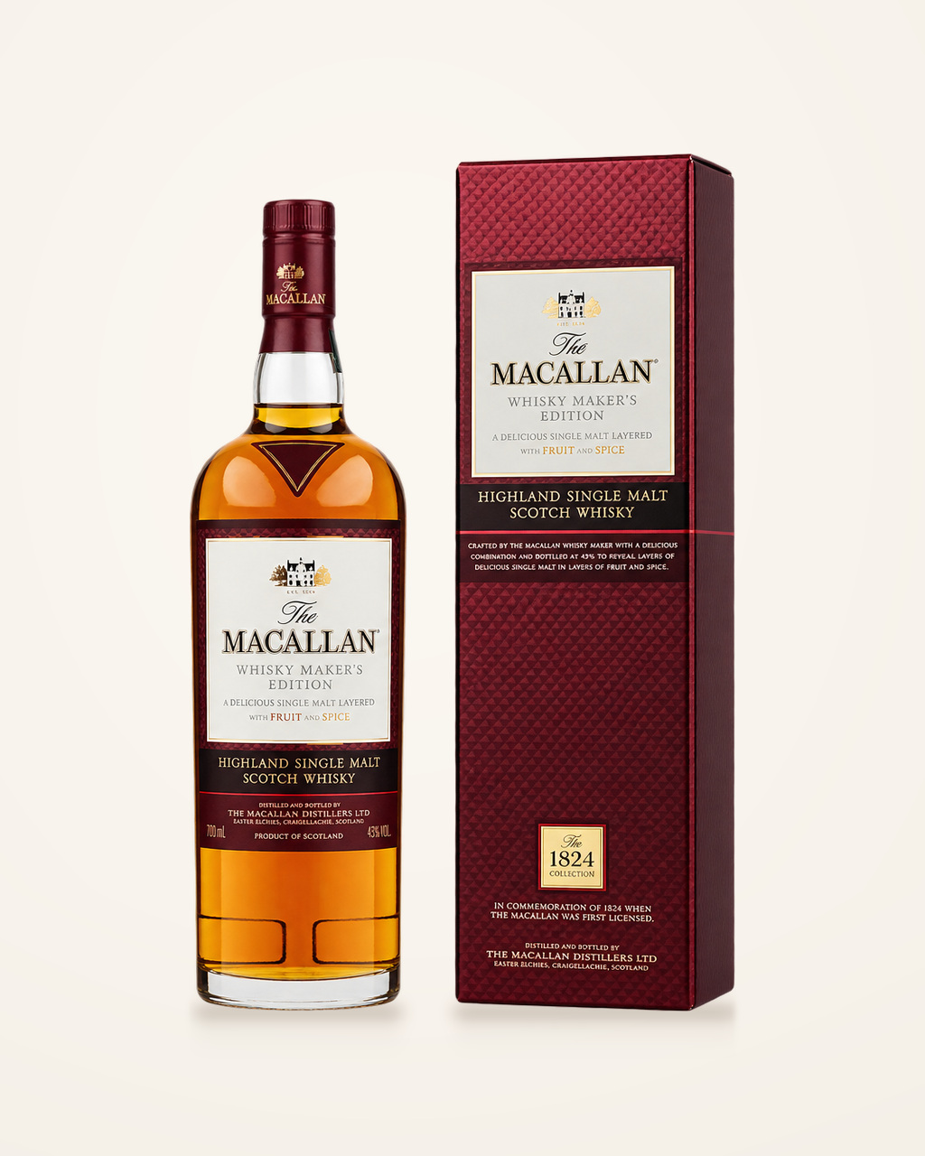 麥卡倫1824 系列 Whisky Maker’s Edition 威士忌（紅標） 商品圖片