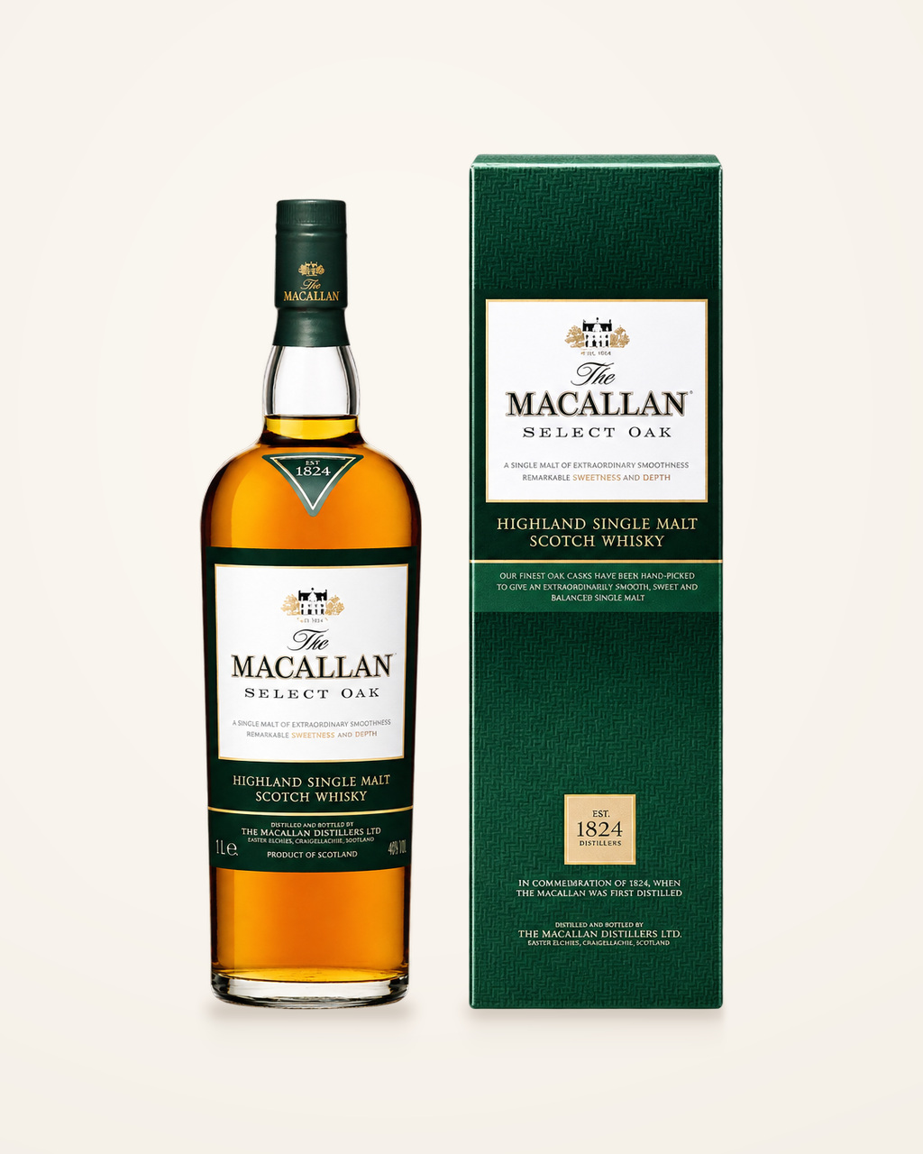 麥卡倫1824 系列 Select Oak 威士忌（綠標） 1000ml 商品圖片